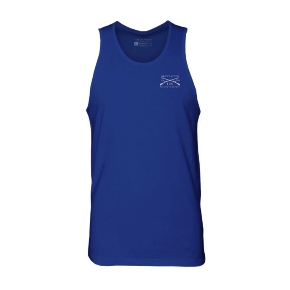 Grunt Style Essential Patriot Royal Blue Tank Top Men's Large New With Tags